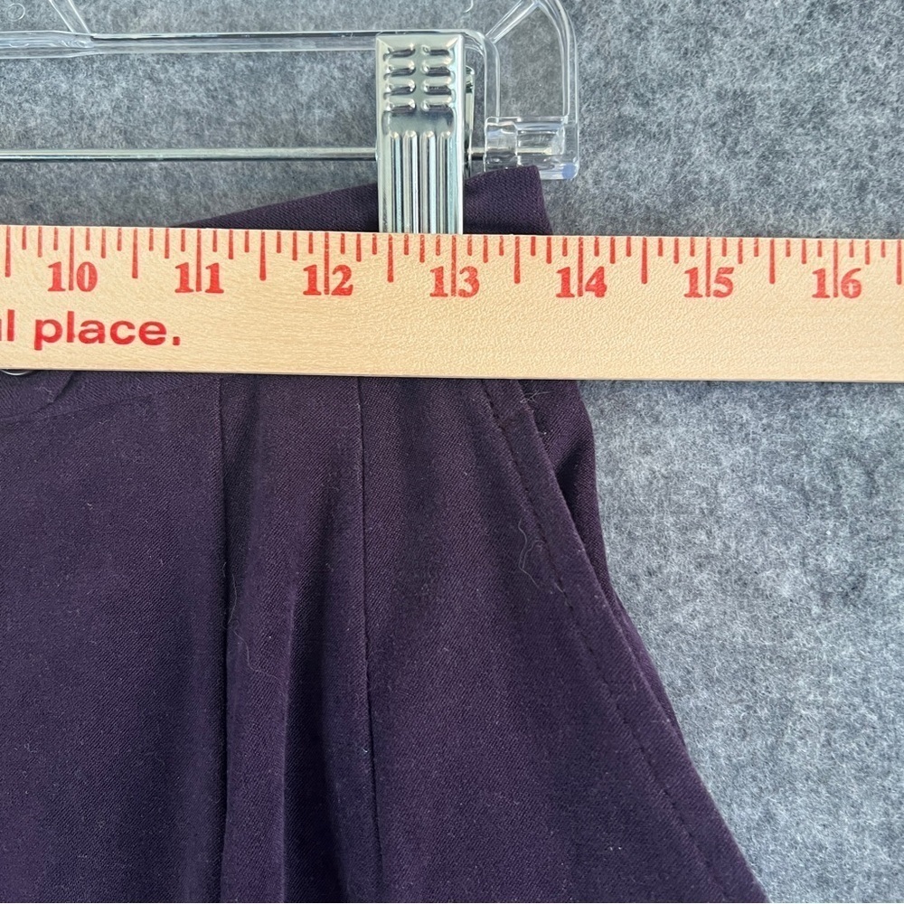 HARVE BENARD Vintage Purple Pantsuit Button Front Top Pleated Pants Size 8 FLAW - Picture 13 of 14
